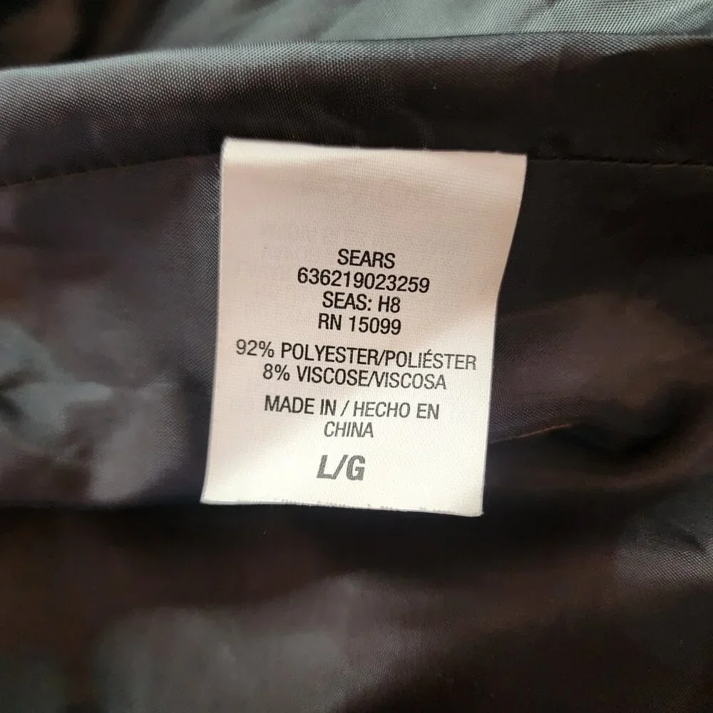 BONGO Brown Women Large Pea Coat Jacket Lined Pockets Y2K 90S Warm